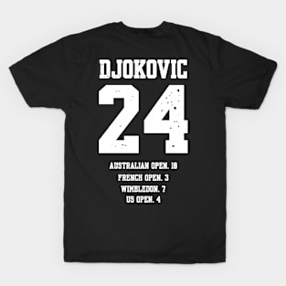 DJOKOVIC 24 GRANDSLAM TITLES T-Shirt